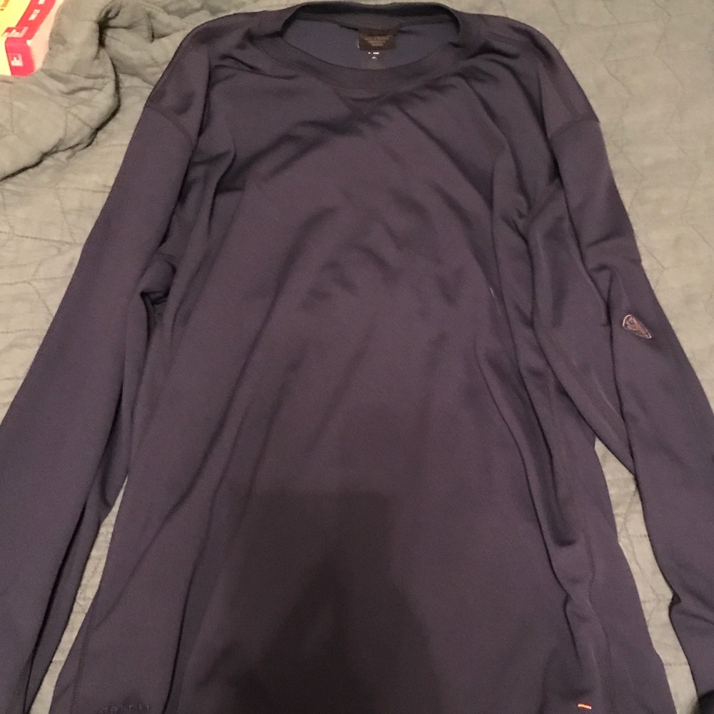 Dark Blue Nike Long Sleeve Men’s Work-Out Shirt